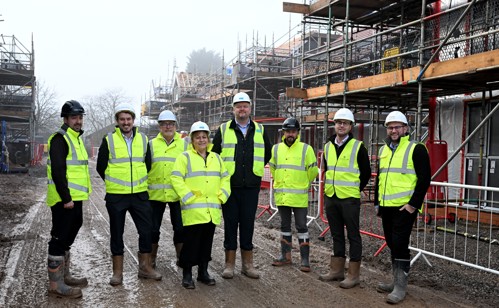 Plus Dane and Vistry staff visit the Leighton West development